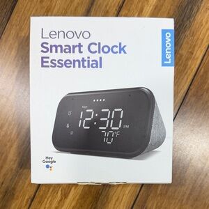 Lenovo Smart Clock Essential in Gray - New In Box